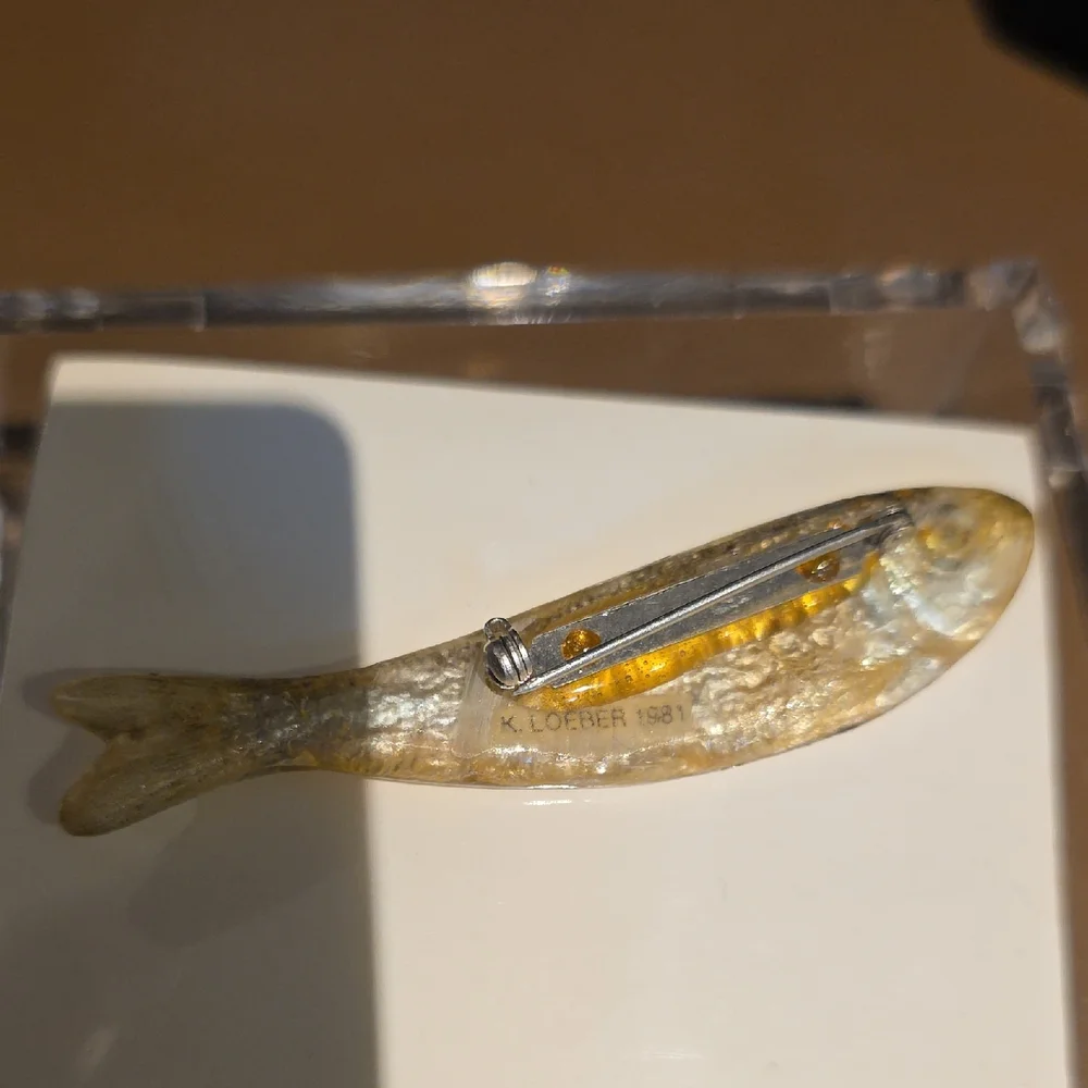 Silver Fish Brooch From KEN LOEBER